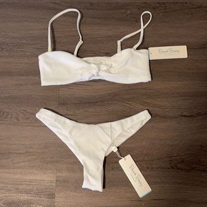 NEVER WORN Beach Bunny White Swim